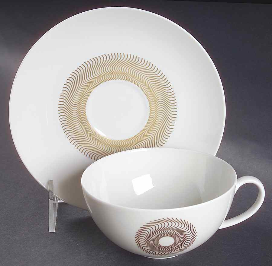Jlu1 Flat Cup & Saucer Set by Jean Luce-1