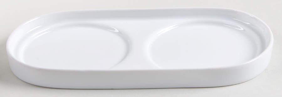 Basic White Tray Only for 2 Oil/Vinegar Jars W/Drizzle Spouts by JCPenney-1