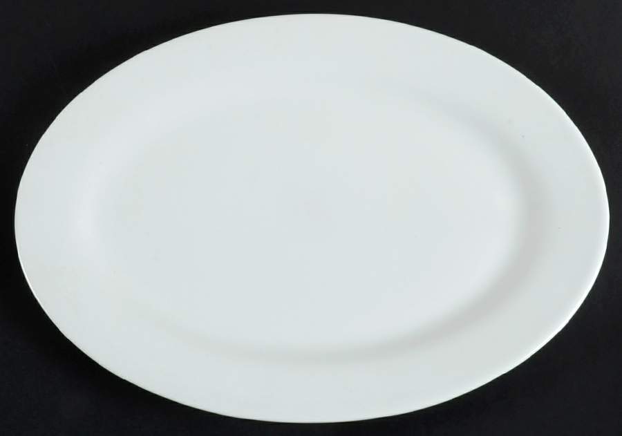 Basic White 13" Oval Serving Platter by JCPenney-1