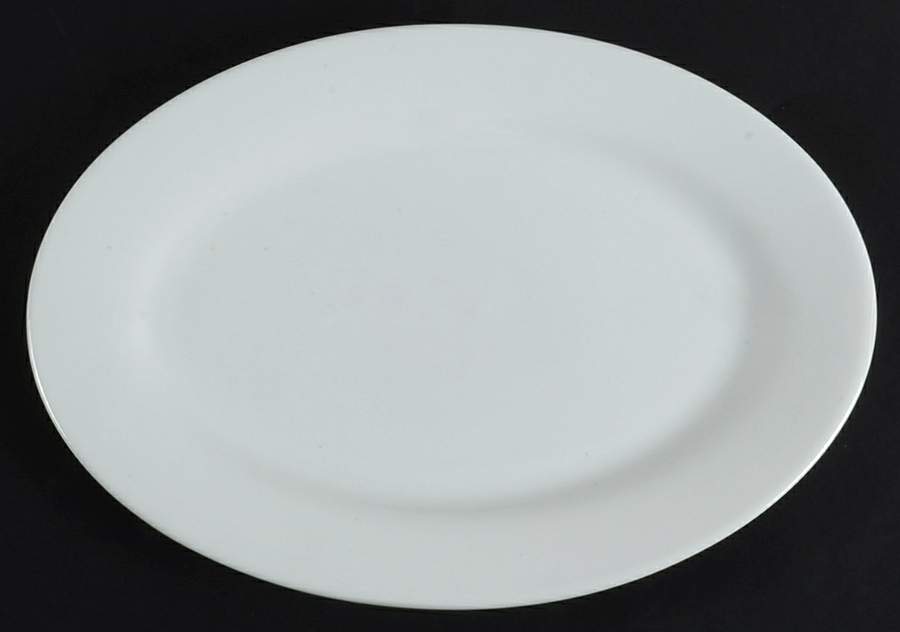 Basic White 11" Oval Serving Platter by JCPenney-1