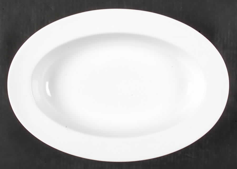 Basic White 17" Oval Vegetable Bowl by JCPenney-1