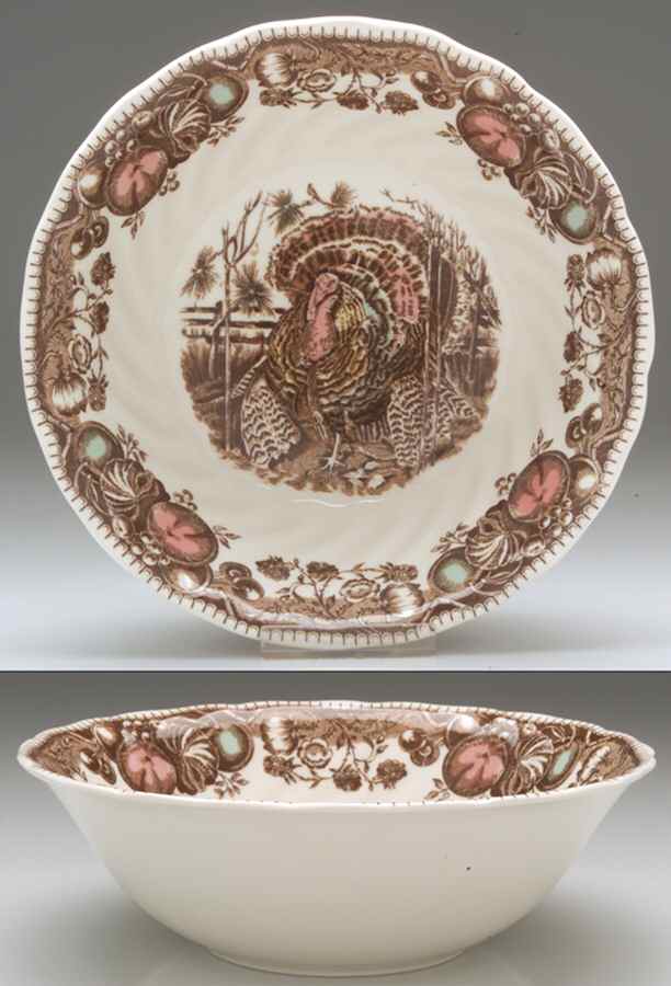 His Majesty (England 1883 Backstamp) 8" Round Vegetable Bowl by Johnson Brothers-1