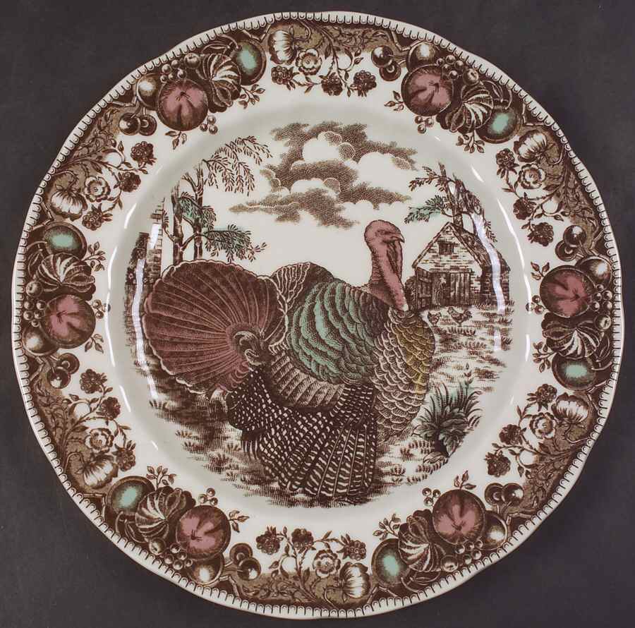 His Majesty (England 1883 Backstamp) Accent Dinner Plate by Johnson Brothers-1