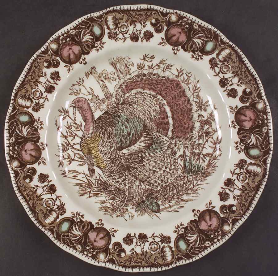 His Majesty (England 1883 Backstamp) Accent Dinner Plate by Johnson Brothers-1