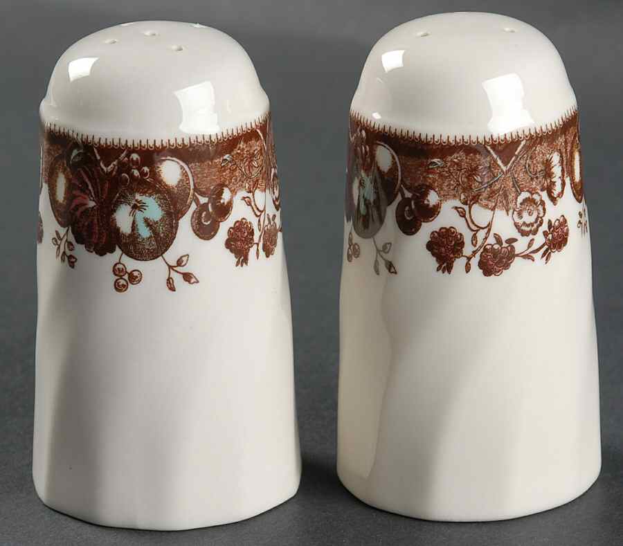 His Majesty (England 1883 Backstamp) Salt & Pepper Set by Johnson Brothers-1