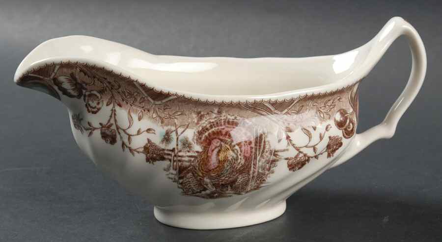 His Majesty (England 1883 Backstamp) Gravy Boat by Johnson Brothers-1