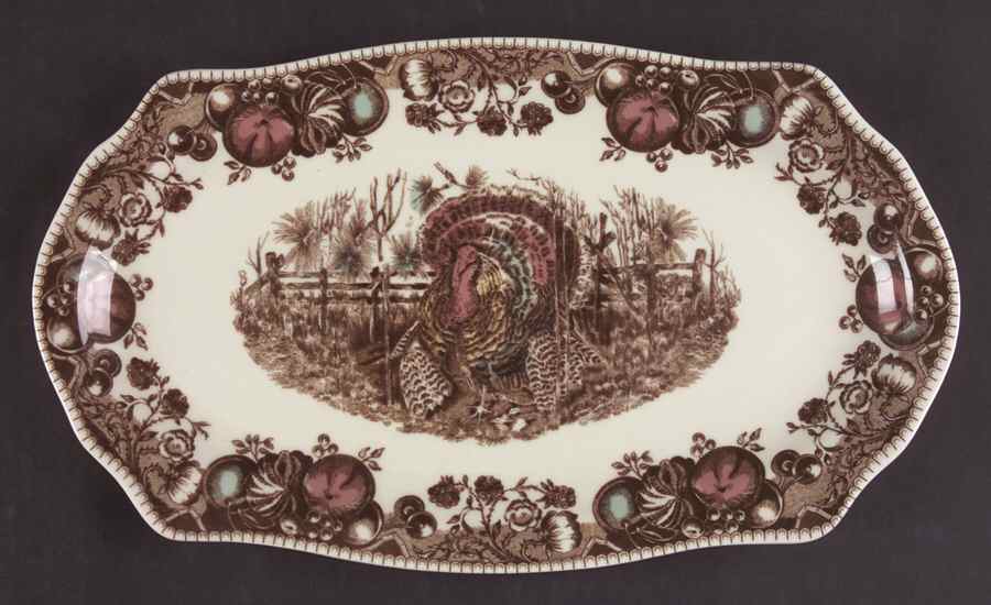 His Majesty (England 1883 Backstamp) Rectangular Tray by Johnson Brothers-1