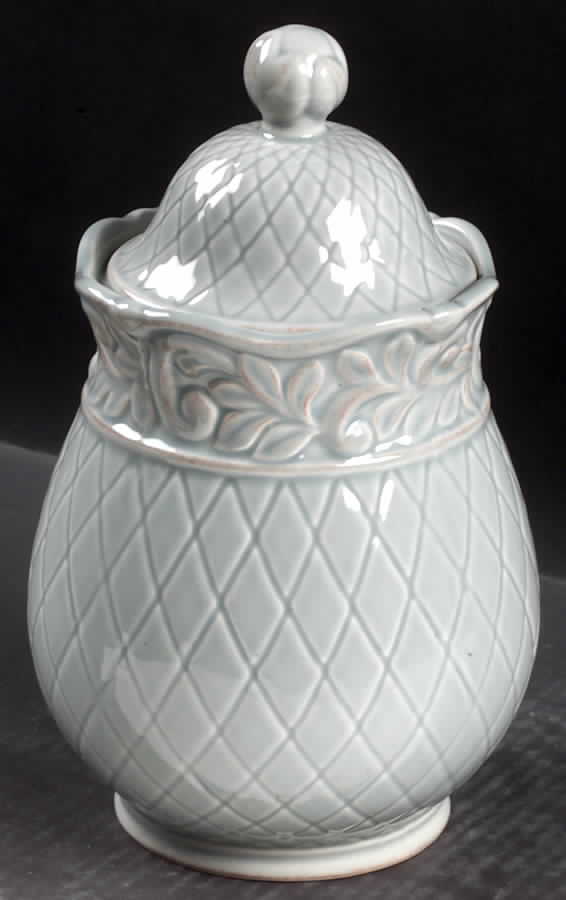 Isabella Blue Medium Canister & Lid by JCPenney-1