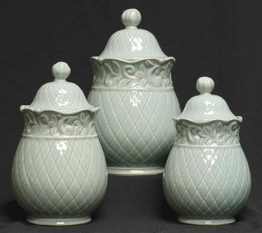 Isabella Blue (3 Piece) Canister Set (Box Set) by JCPenney-1
