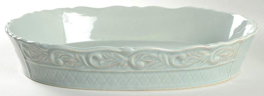 Isabella Blue 15" Oval Baker by JCPenney-1