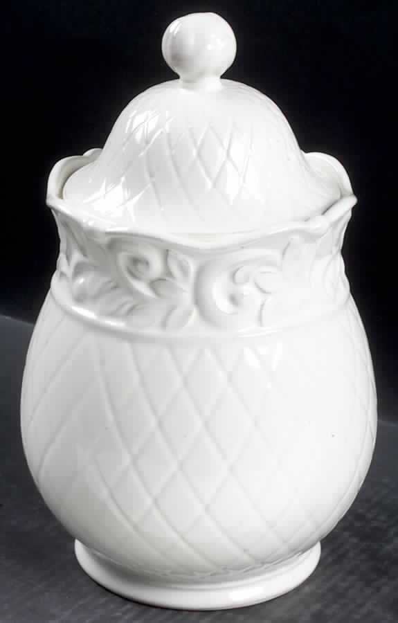 Isabella Ivory Large Canister & Lid by JCPenney-1