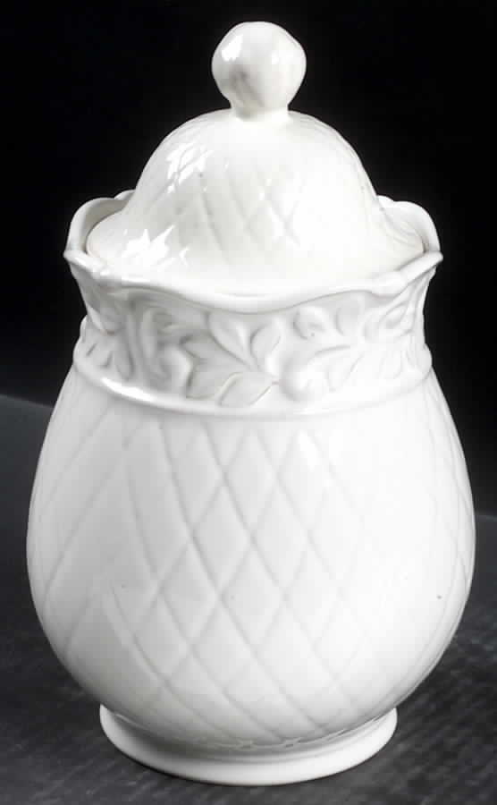 Isabella Ivory Medium Canister & Lid by JCPenney-1