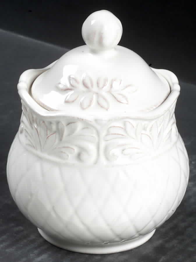 Isabella Ivory Sugar Bowl & Lid by JCPenney-1