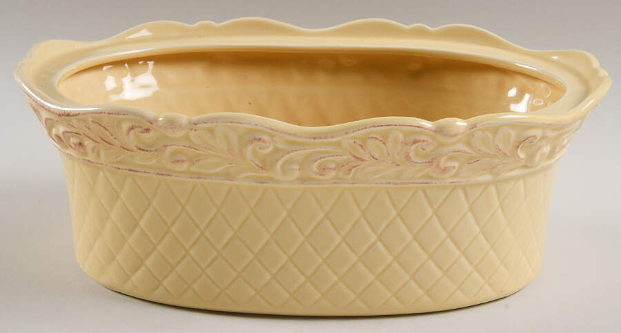 Isabella Yellow 2.5 Quart Oval Covered Casserole No Lid by JCPenney-1