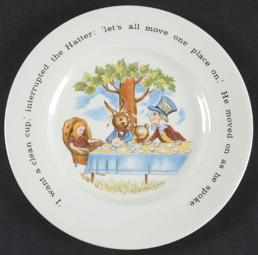 Alice In Wonderland Child's Plate by Johnson Brothers-1