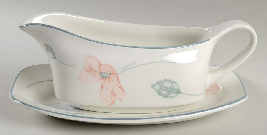 Poppy Lane Gravy Boat & Underplate by Johnson Brothers-1