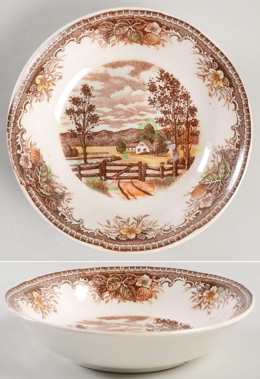 Meadow Brown Multicolor Fruit/Dessert (Sauce) Bowl by Japan-1