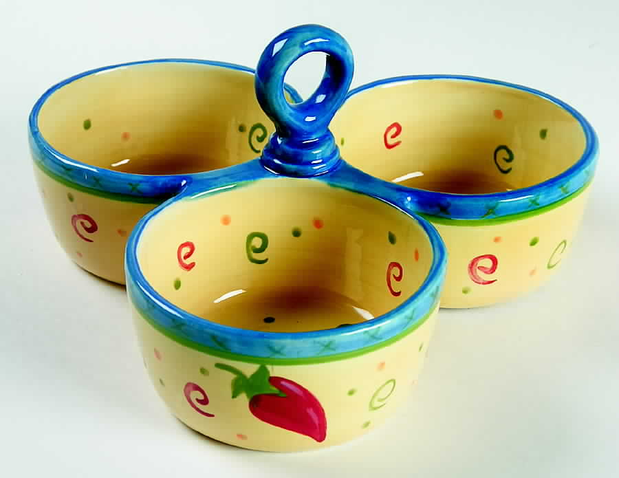 Salsa Center Handle Triple Salsa Server by JCPenney-1
