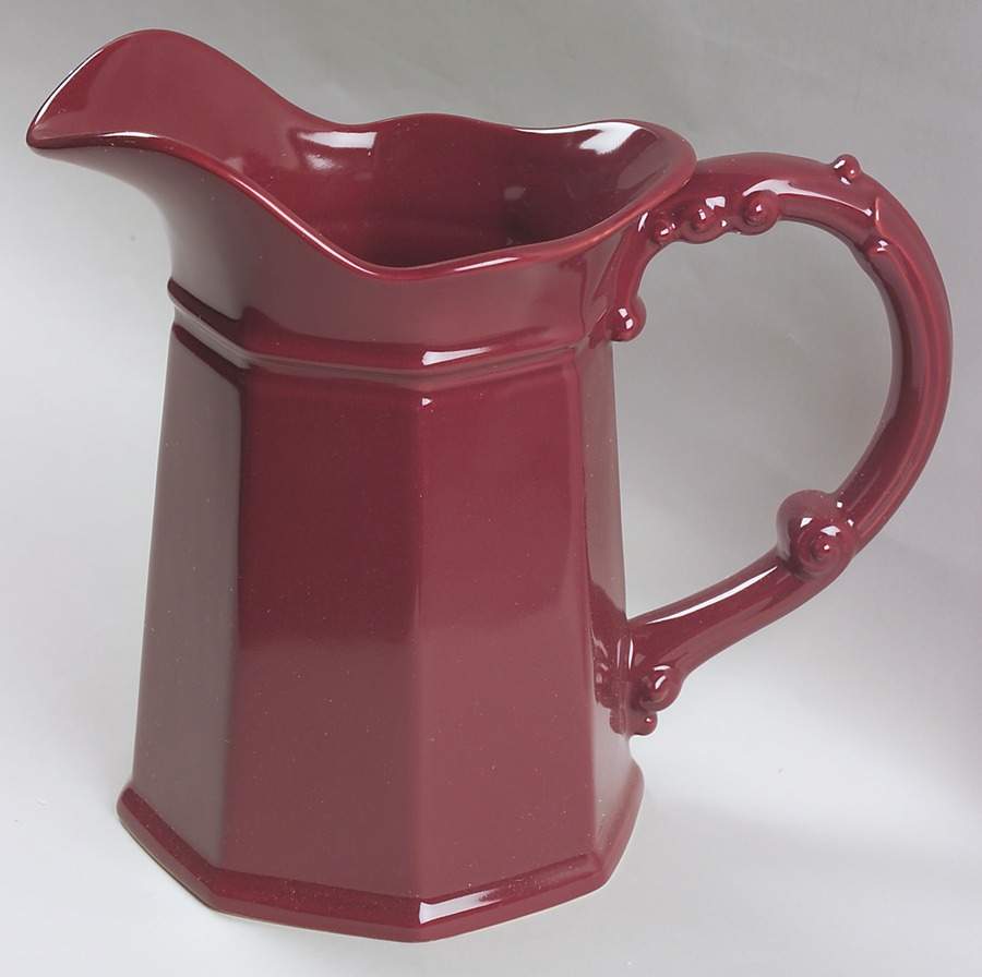 Vintage Burgundy 64 Oz Pitcher by JCPenney-1