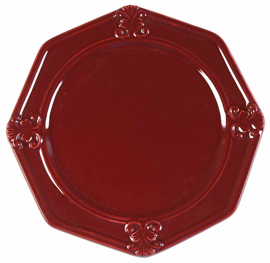 Vintage Burgundy Salad Plate by JCPenney-1