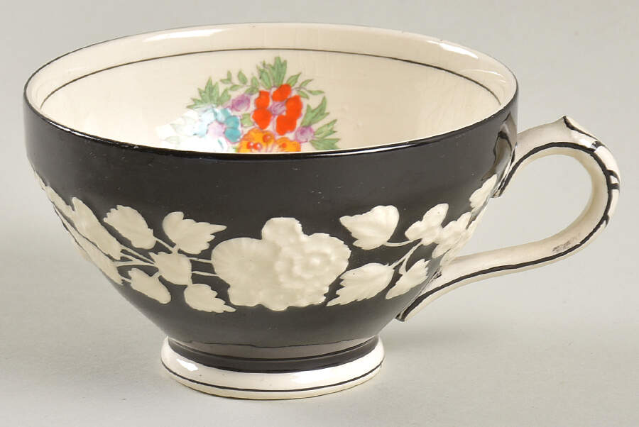 Rhapsody Black Footed Cup by George Jones & Sons-1