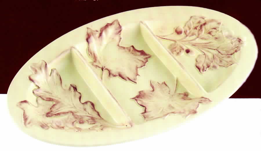 Leaf Dance 3-Part Oval Divided Server by Jay Willfred-1