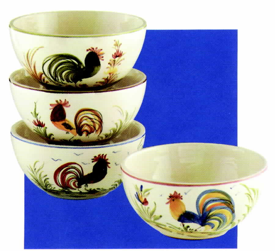 Roosters Soup/Cereal Bowl by Jay Willfred-1