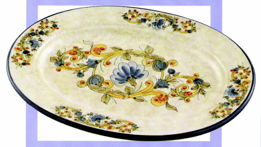 Angelica 15" Oval Serving Platter by Jay Willfred-1