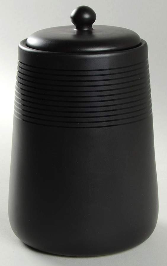 Colin Cowie Noir (Nero, Black) Large Canister & Lid by JCPenney-1