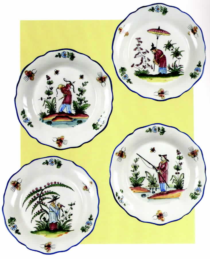 Chinoiserie (Multicolor) Luncheon Plate by Jay Willfred-1