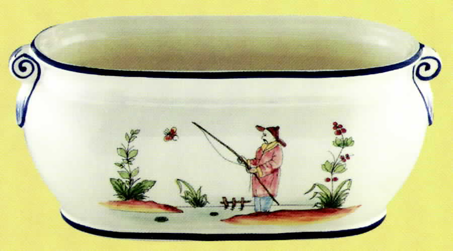 Chinoiserie (Multicolor) Large Planter by Jay Willfred-1