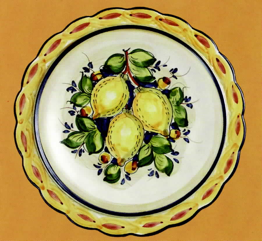 Lemon Tree Service Plate (Charger) by Jay Willfred-1