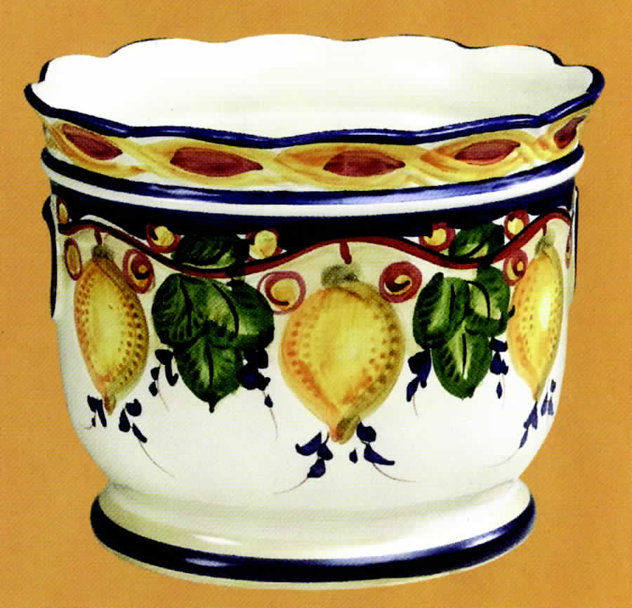 Lemon Tree Medium Cachepot by Jay Willfred-1