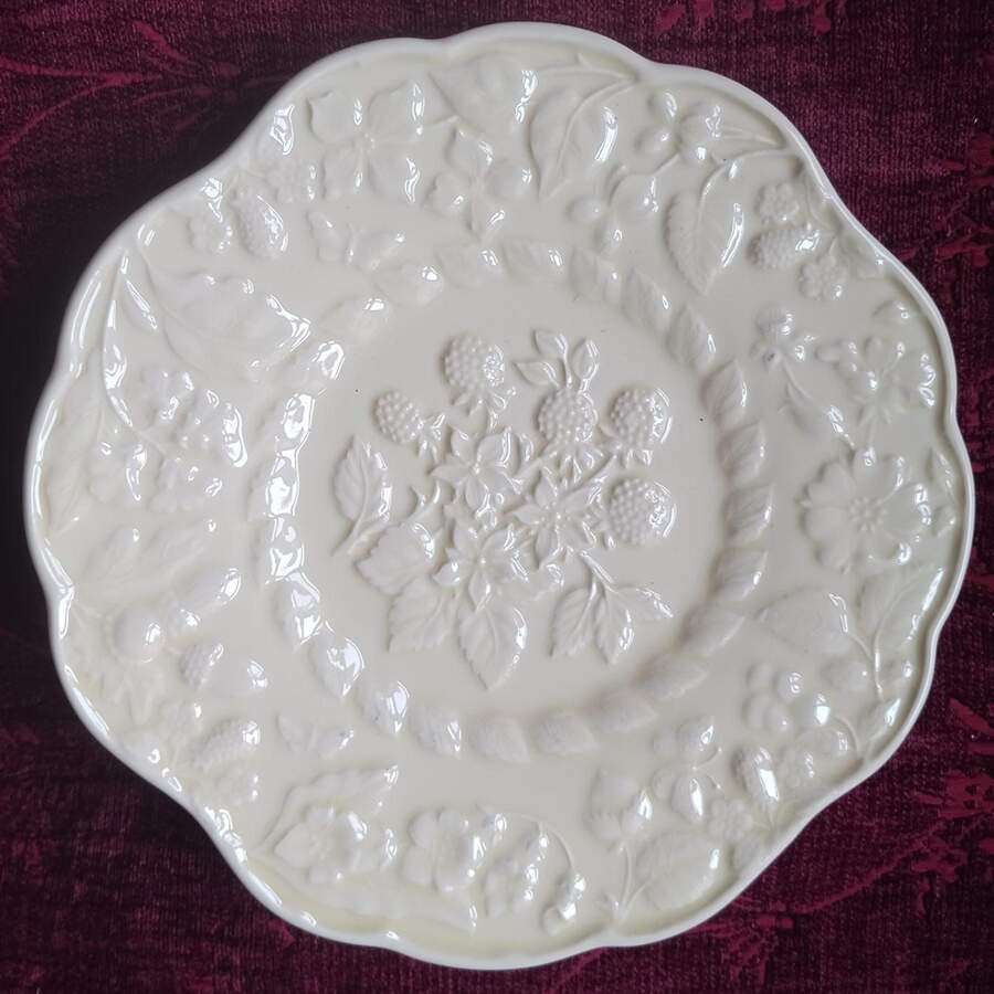 English Meadow (Cream) Salad/Dessert Plate by Jay Willfred-1