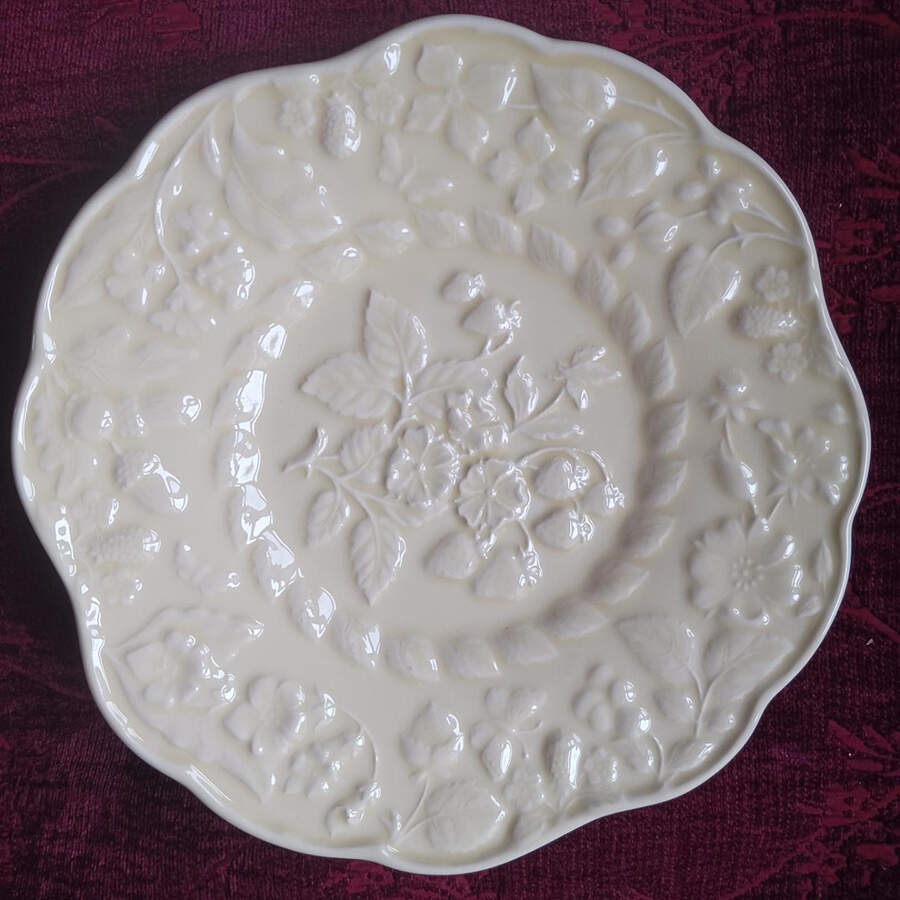 English Meadow (Cream) Salad/Dessert Plate by Jay Willfred-1