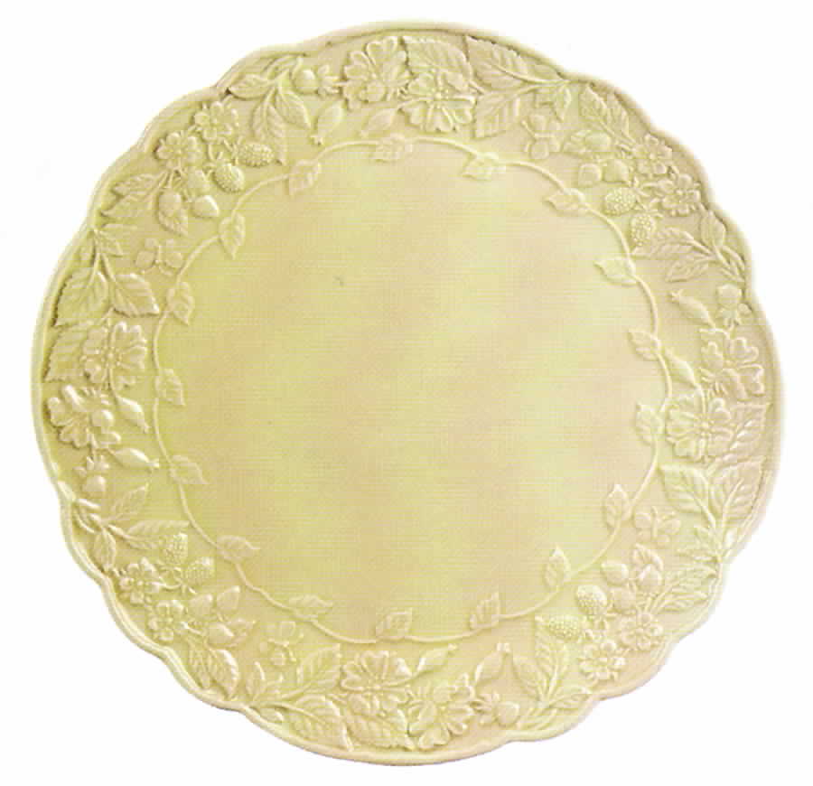 English Meadow (Cream) Dinner Plate by Jay Willfred-1