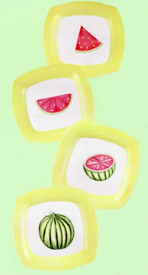 Watermelon Picnic Dinner Plate by Jay Willfred-1