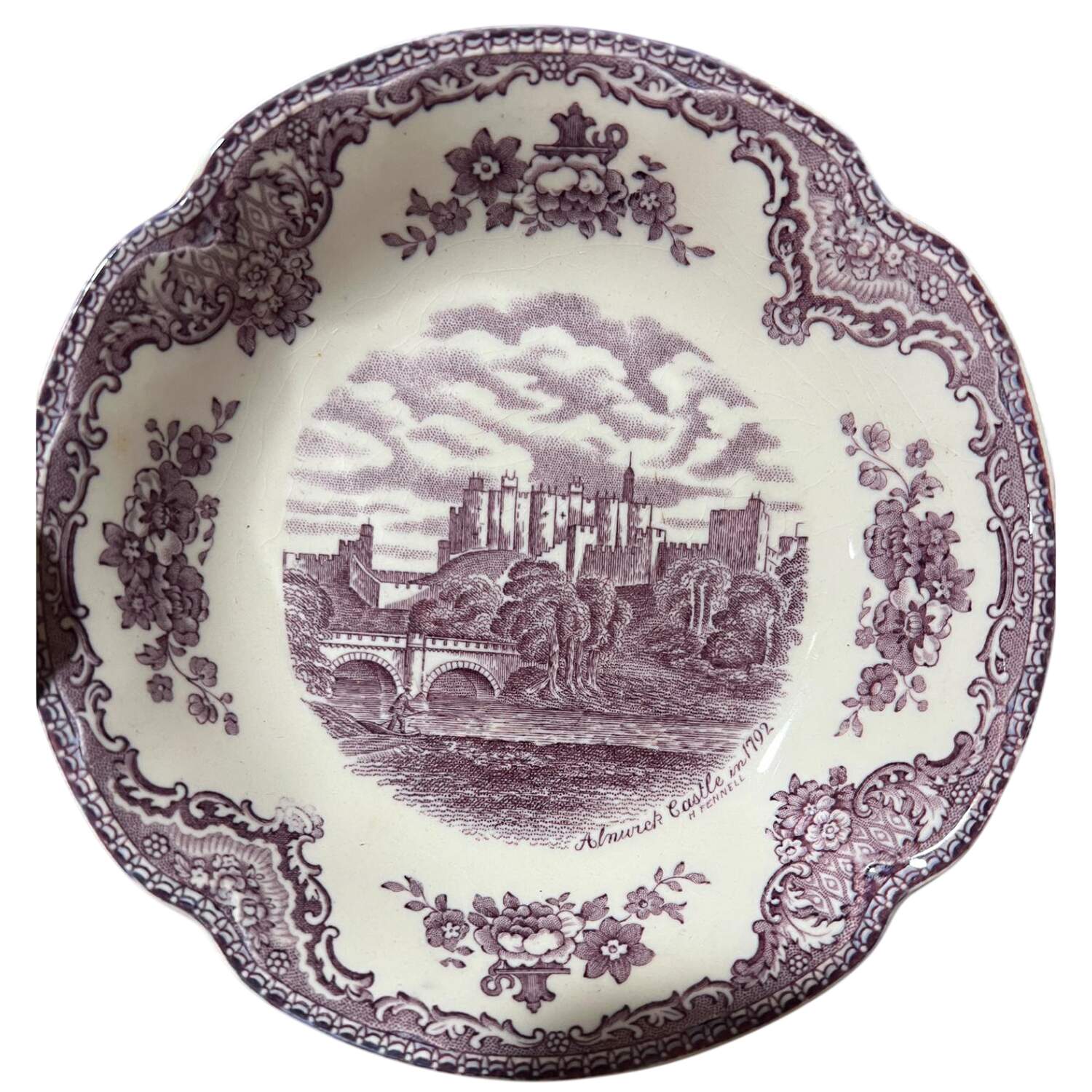 Old Britain Castles Lavender (Ribbed Edge) Fruit/Dessert (Sauce) Bowl by Johnson Brothers-1