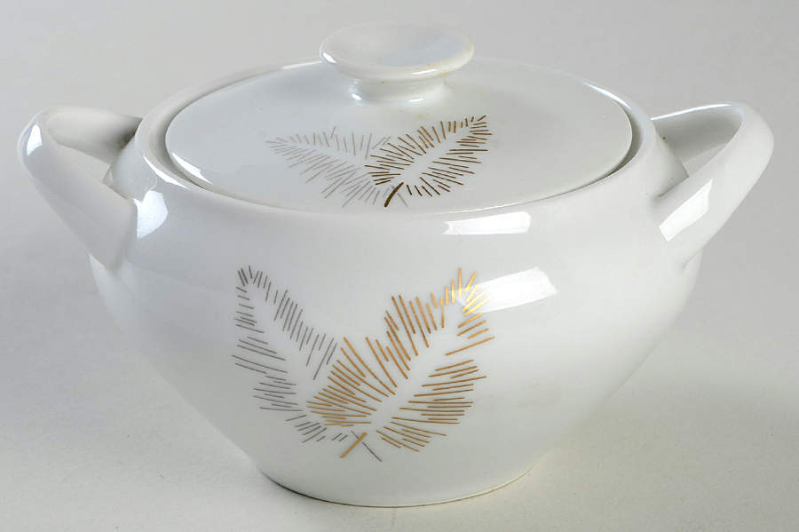 Royal Leaf Sugar Bowl & Lid by Japan-1