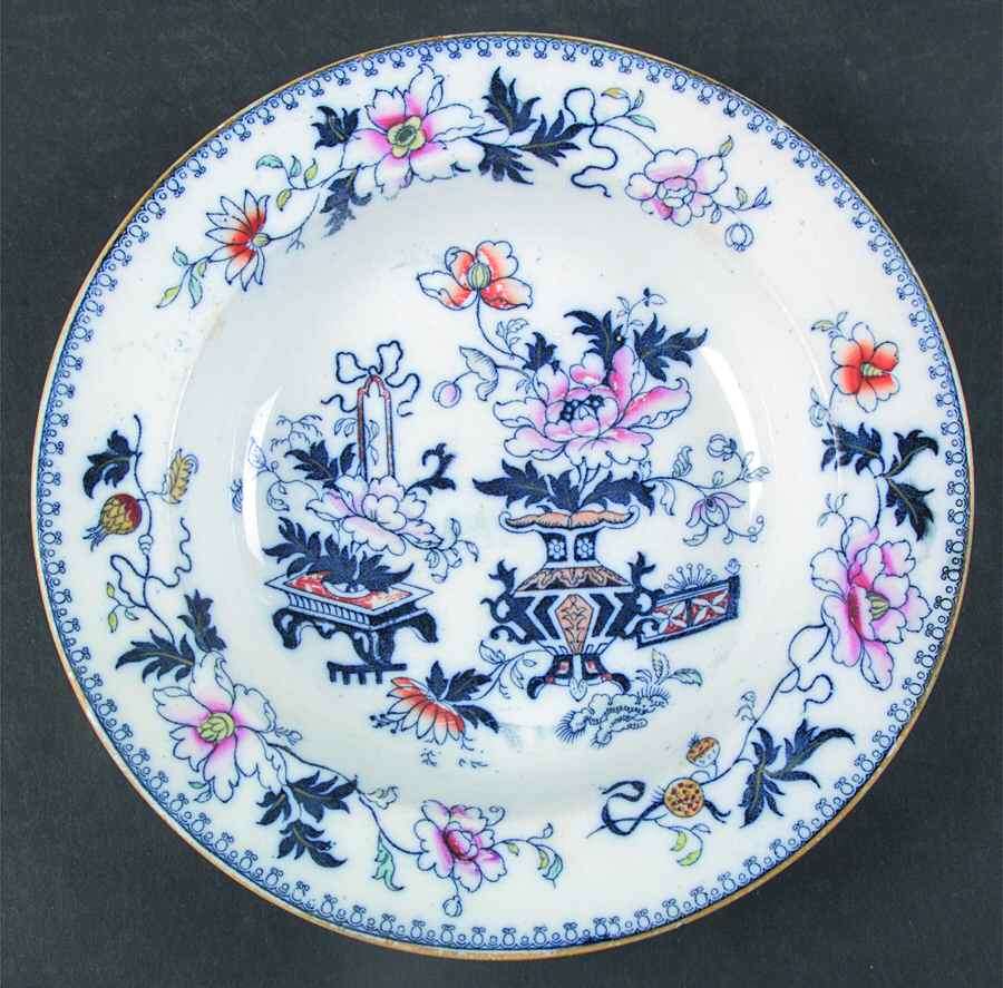 Casket Japan Rim Soup Bowl by England-1