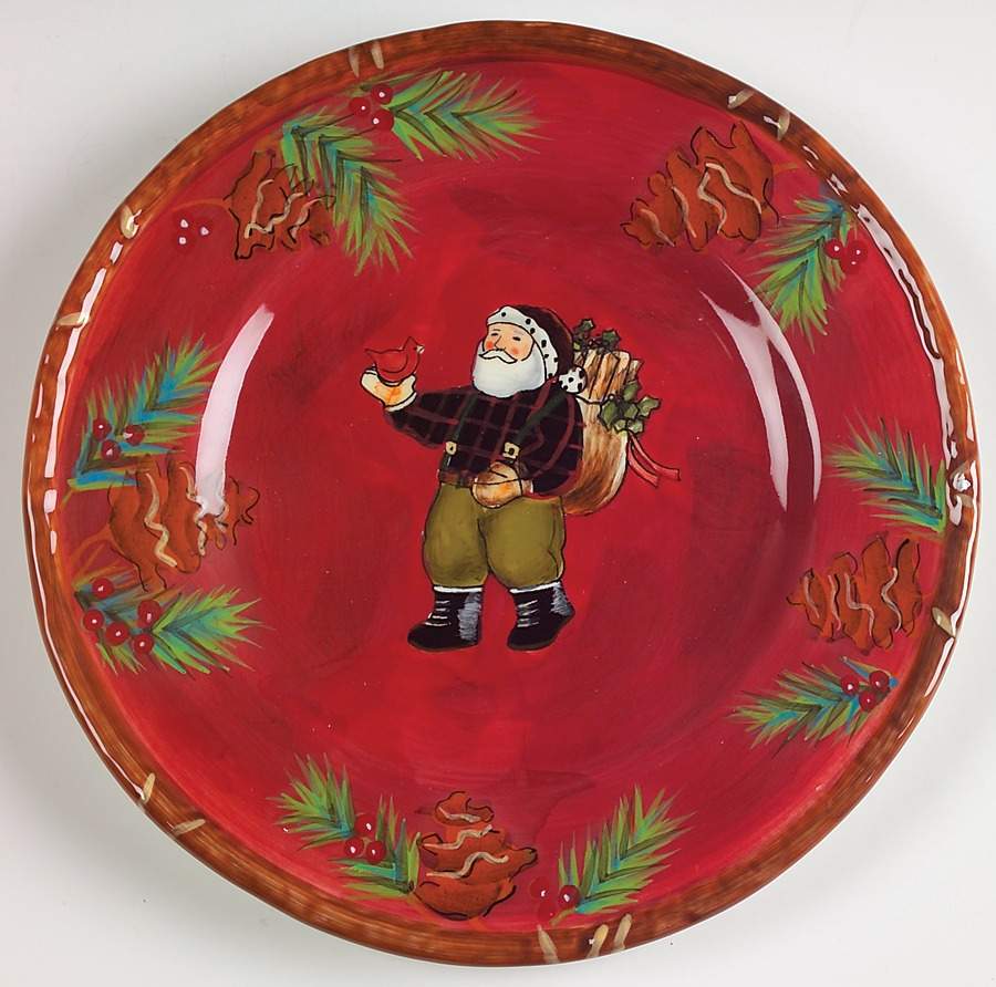 Woodland Santa Salad Plate by JCPenney-1