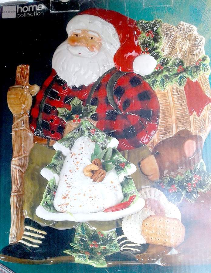 Woodland Santa (2 Piece) Chip & Dip Set by JCPenney-1