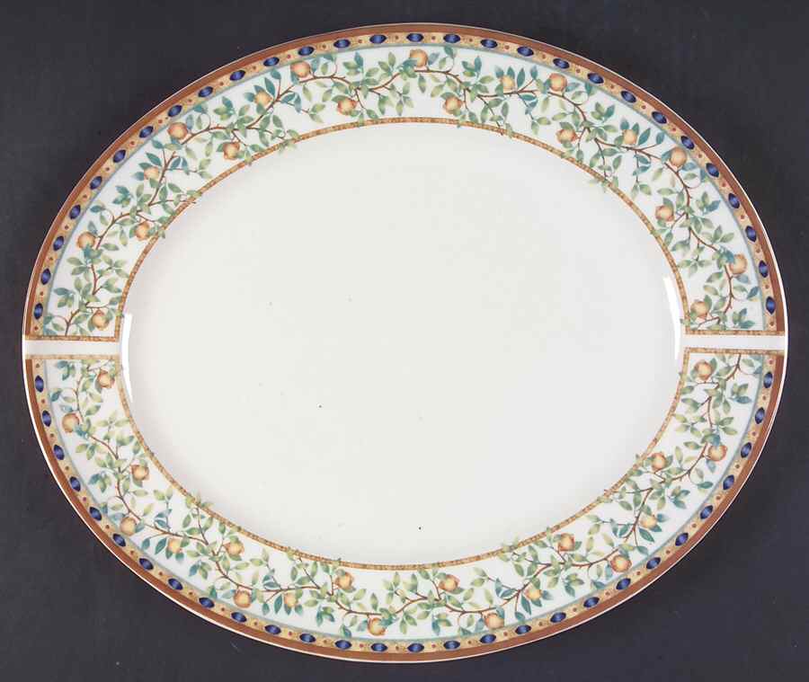 Lemon Tree (Round) 13" Oval Serving Platter by Johnson Brothers-1