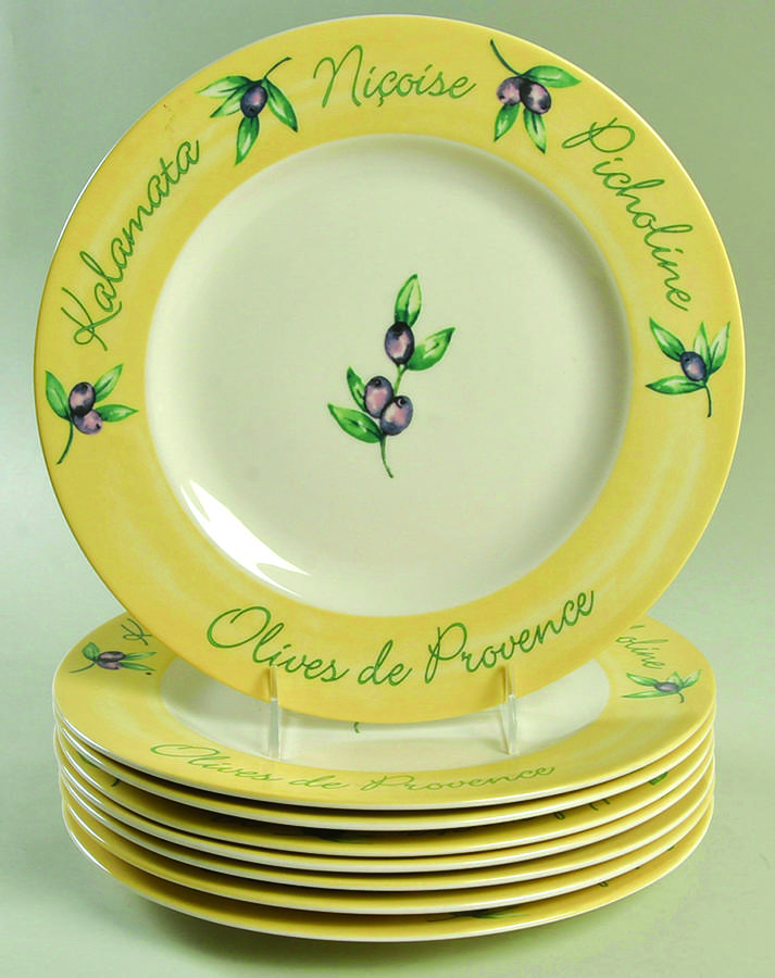 Olives de Provence Dinner Plate - Set of 8 by Johnson Brothers-1