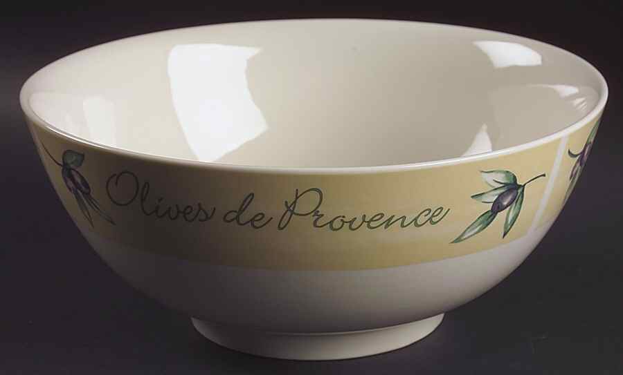 Olives de Provence 10" Large Salad Serving Bowl by Johnson Brothers-1