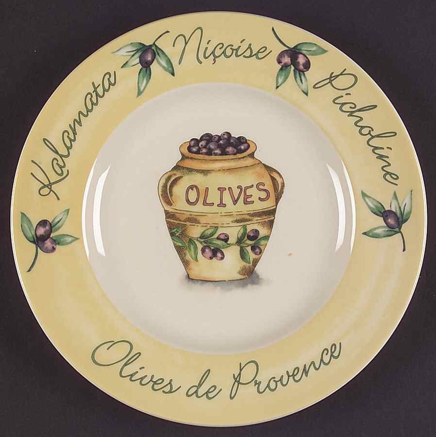 Olives de Provence Salad Plate by Johnson Brothers-1