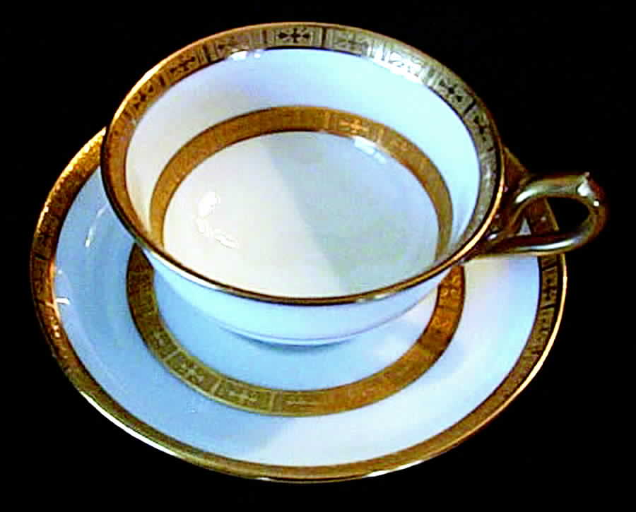 17784 Footed Cup & Saucer Set by George Jones & Sons-1