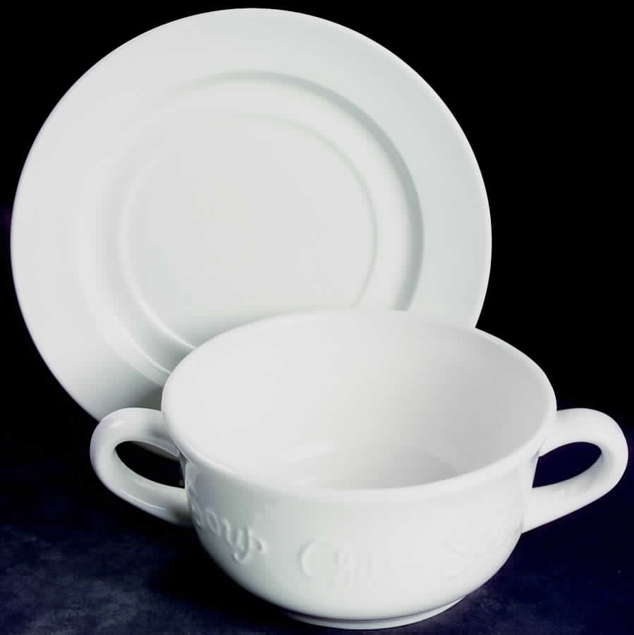 JCP11 Flat Cream Soup Bowl & Saucer Set by JCPenney-1
