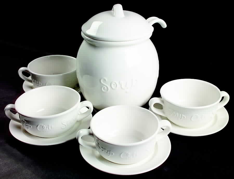 JCP11 (11 Pc) Soup Serving Set (Tureen & 6 Cream Soup) by JCPenney-1