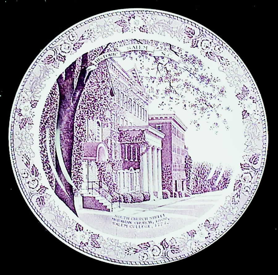Historic Salem N.C. Bread & Butter Plate by Jonroth Studios-1